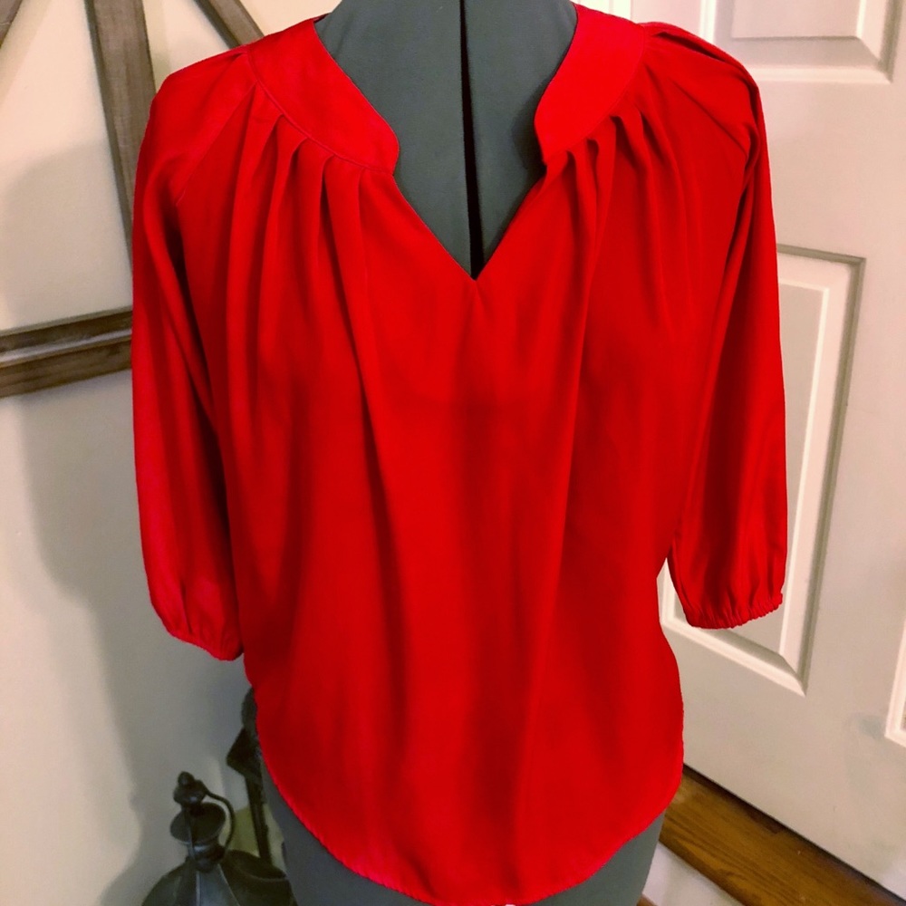Red blouse